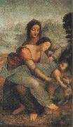 LEONARDO da Vinci Our Lady and St Anne Spain oil painting artist